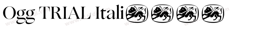 Ogg TRIAL Itali字体转换
